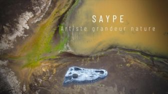 image: Saype, artiste grandeur nature